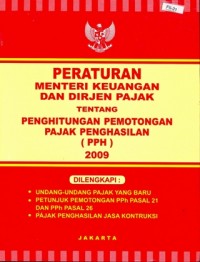 Image of Peraturan menteri keuangan dan dirjen pajak tentang penghitungan pemotongan pajak penghasilan (PPH) 2009