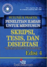 Image of Petunjuk praktis penelitian ilmiah untuk menyusun skripsi, tesis, dan disertasi