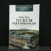 Image of Buku ajar hukum pertambangan