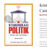 Image of Komunikasi politik: teori dan praktik