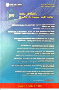 Image of Journal of Islamic Monetary Economics And Finance