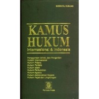 Image of Kamus hukum internasional & Indonesia