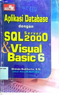 Image of Aplikasi Database Dengan SQL Server 2000 dan Visual Basic 6