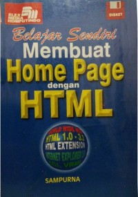 Image of Belajar Sendiri Membuat Home Page Dengan HTML