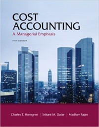 Image of Cost accounting a managerial emphasis
