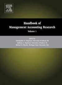 Image of Handbook of management accounting research : volume 1