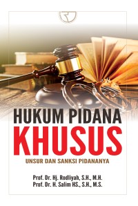 Image of Hukum pidana khusus: unsur dan sanksi pidananya