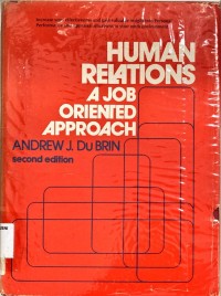 Image of Human relations a job oriented approach second edition