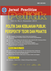 Image of Jurnal penelitian politik