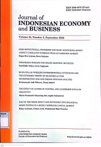 Image of Journal of Indonesian Economy and Business Vol. 35, No. 3 2020
