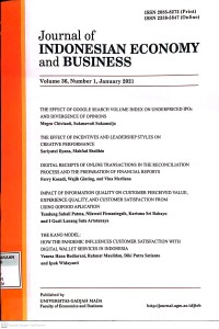 Image of Journal of Indonesian Economy and Business Vol. 36, No. 1 2021