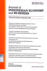 Image of Journal of Indonesian Economy and Business Vol. 36, No. 3 2021