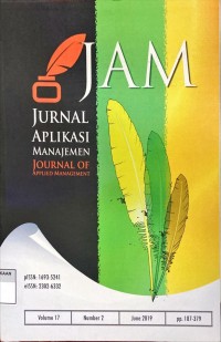 Image of Jurnal aplikasi manajemen Vol. 17, No. 2 2019