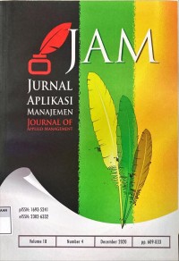 Image of Jurnal aplikasi manajemen Vol. 18, No. 4 2020