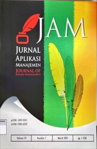 Image of Jurnal aplikasi manajemen Vol. 19, No. 1 2021
