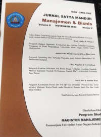 Image of Jurnal Satya Mandiri Vol. 8 No. 2 2022