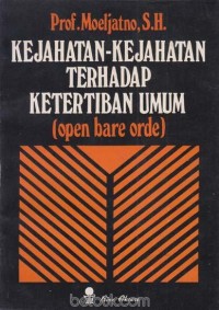 Image of Kejahatan kejahatan terhadap ketertiban umum