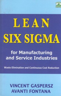 Image of Lean six sigma : for manufacturing and service industries