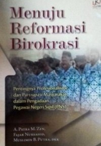 Image of Menuju reformasi birokrasi