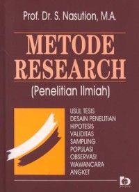 Image of Metode research (penelitian ilmiah)