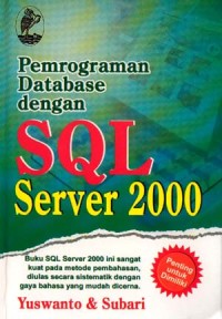 Image of pemgrograman database dengan SQL Server 2000