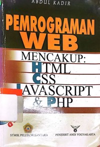 Image of Pemrograman web mencakup: HTML CSS JAVASCRIPT &PHP
