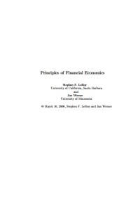 Image of Principles of Financial Economics