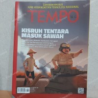 Image of Tempo: kisruh tentara masuk sawah
